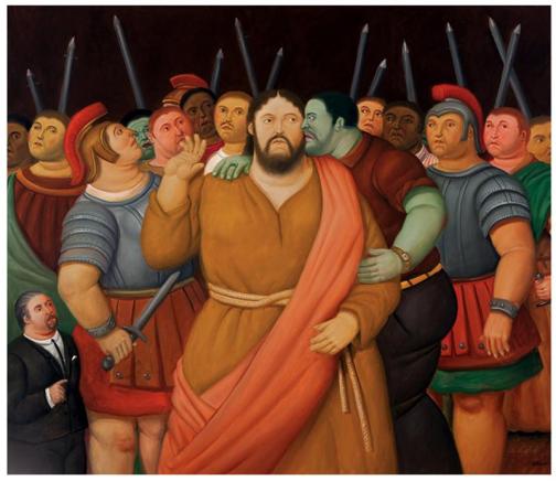 The Kiss of Judas by Botero